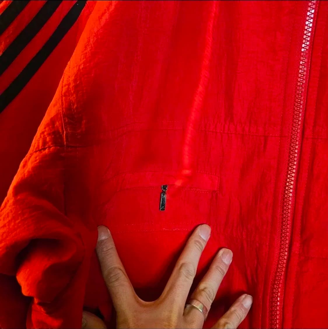 아디다스(Adidas) 올드스쿨 3선 후드 누빔 자켓 95-100 상품이미지6