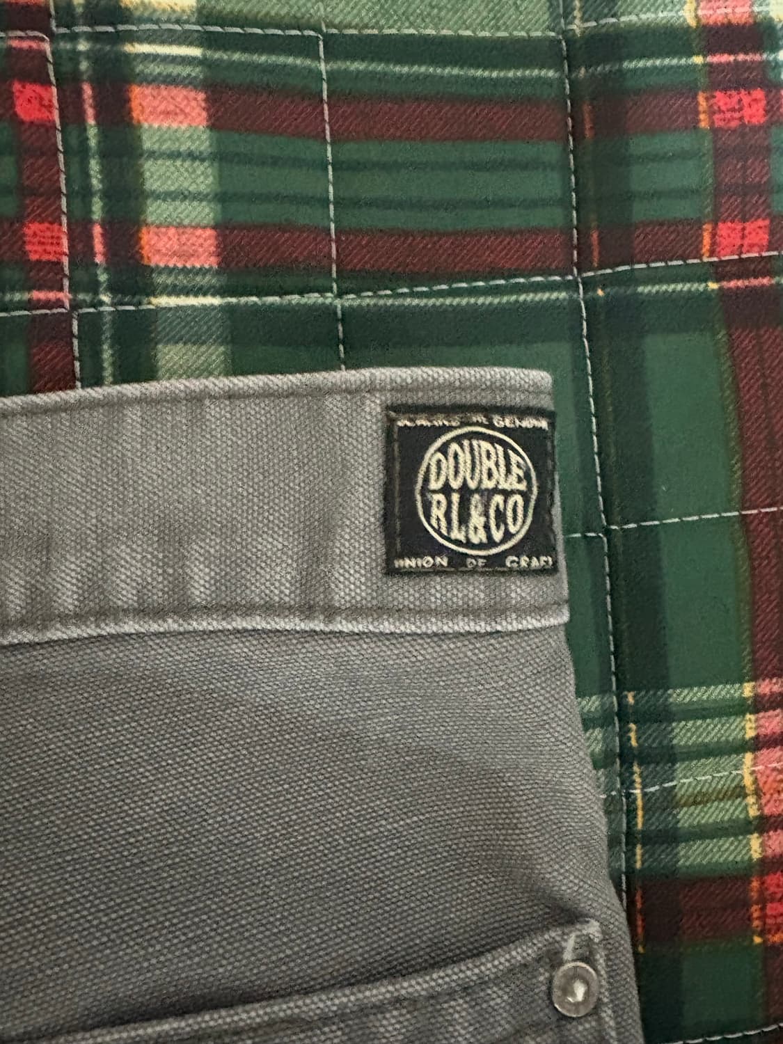 rrl 엔지니어핏 디스트레스트 캔버스 워크 팬츠 33x32 상품이미지3