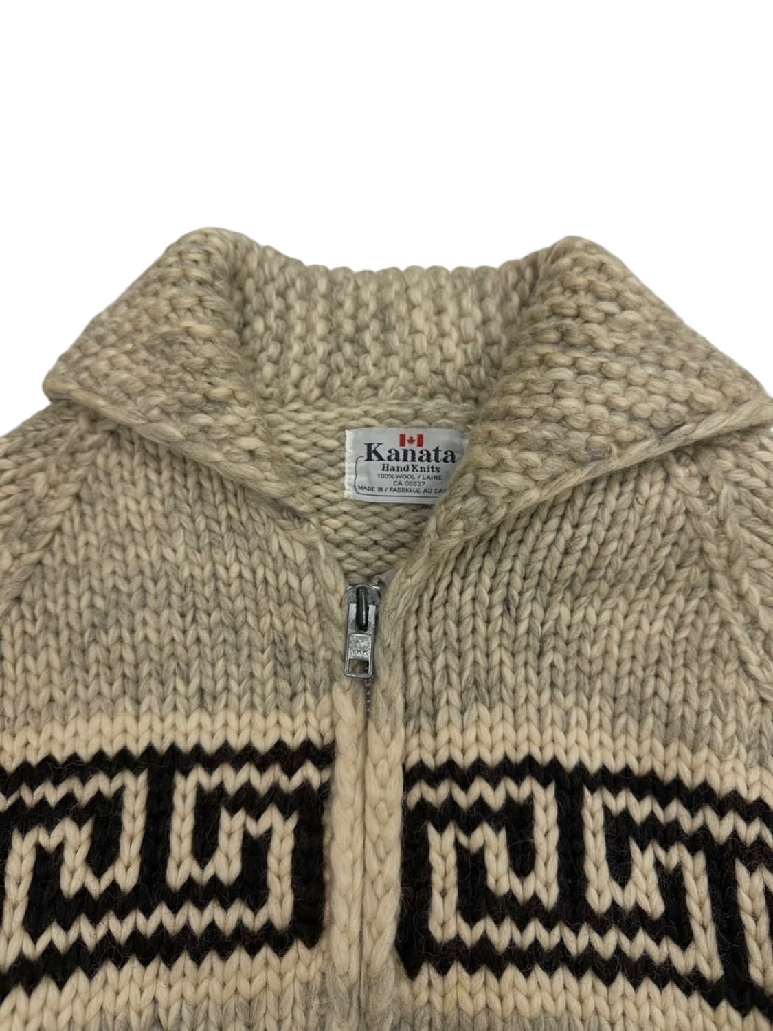 카나타 코위찬 니트집업 아이보리 (L) 상품이미지3