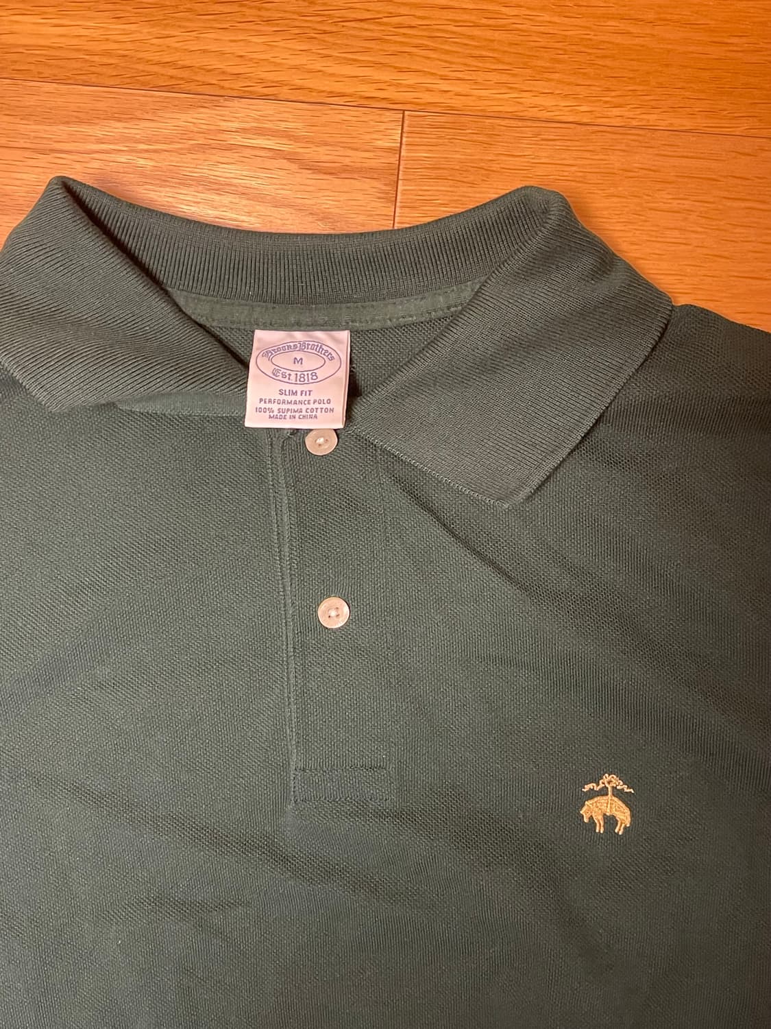 브룩스브라더스 다크그린 폴로 카라키 상품이미지2