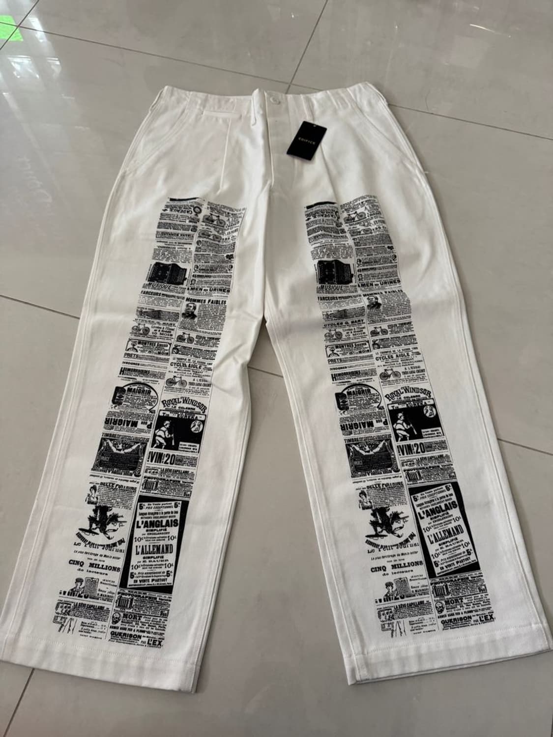 TEXTILE PAINT CHINO PANTS 섬유용 페인트 치노 팬츠 상품이미지1