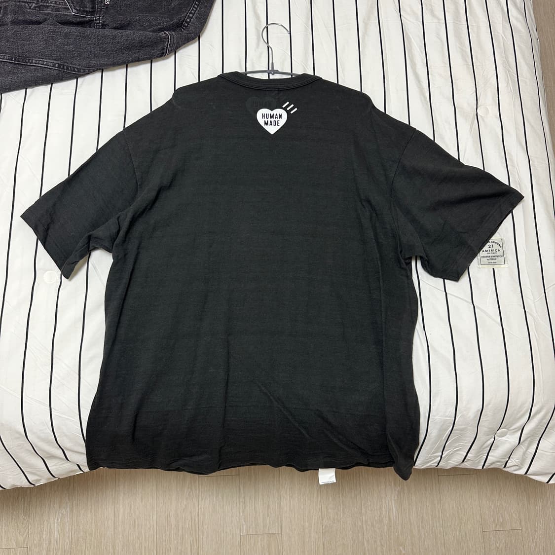 휴먼메이드 웍스아웃 진돗개 티셔츠 블랙(3XL) 상품이미지3
