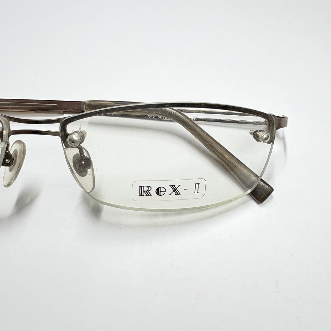 빈티지 긱시크 안경 y2k [렉스-2(ReX-2) 하프림 무드 안경] 상품이미지2
