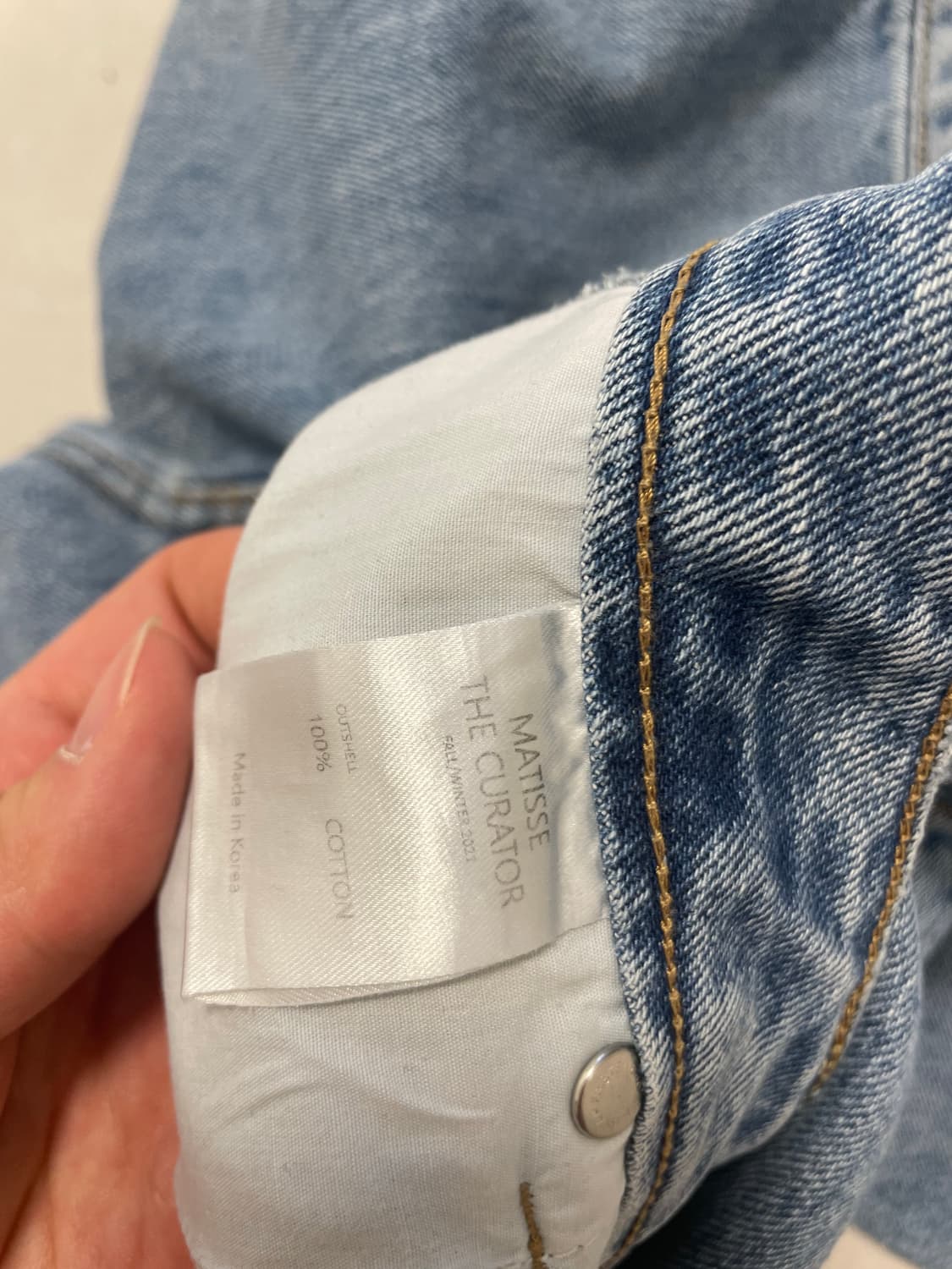 마티스더큐레이터 와이드 데님 상품이미지7