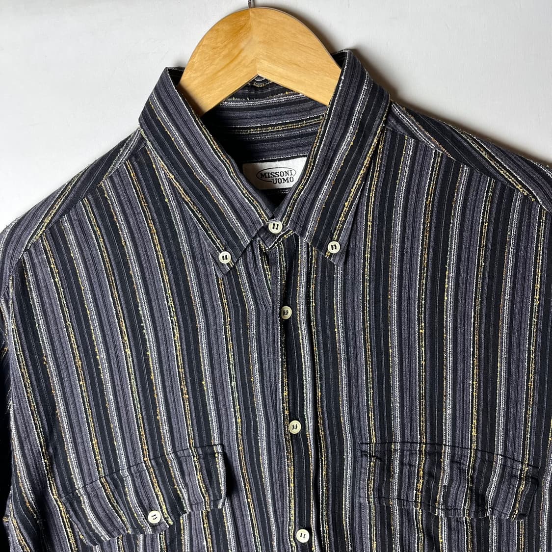 [Missoni] 미쏘니 재팬 텍스쳐 스트라이프 하프셔츠 상품이미지3