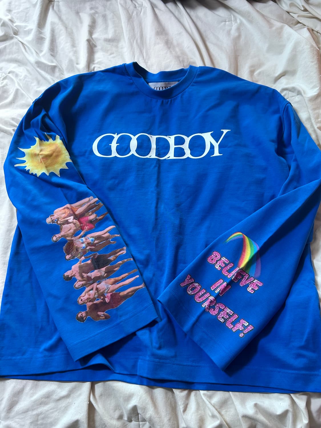 굿보이 프린팅 블루 롱슬리브  상품이미지1