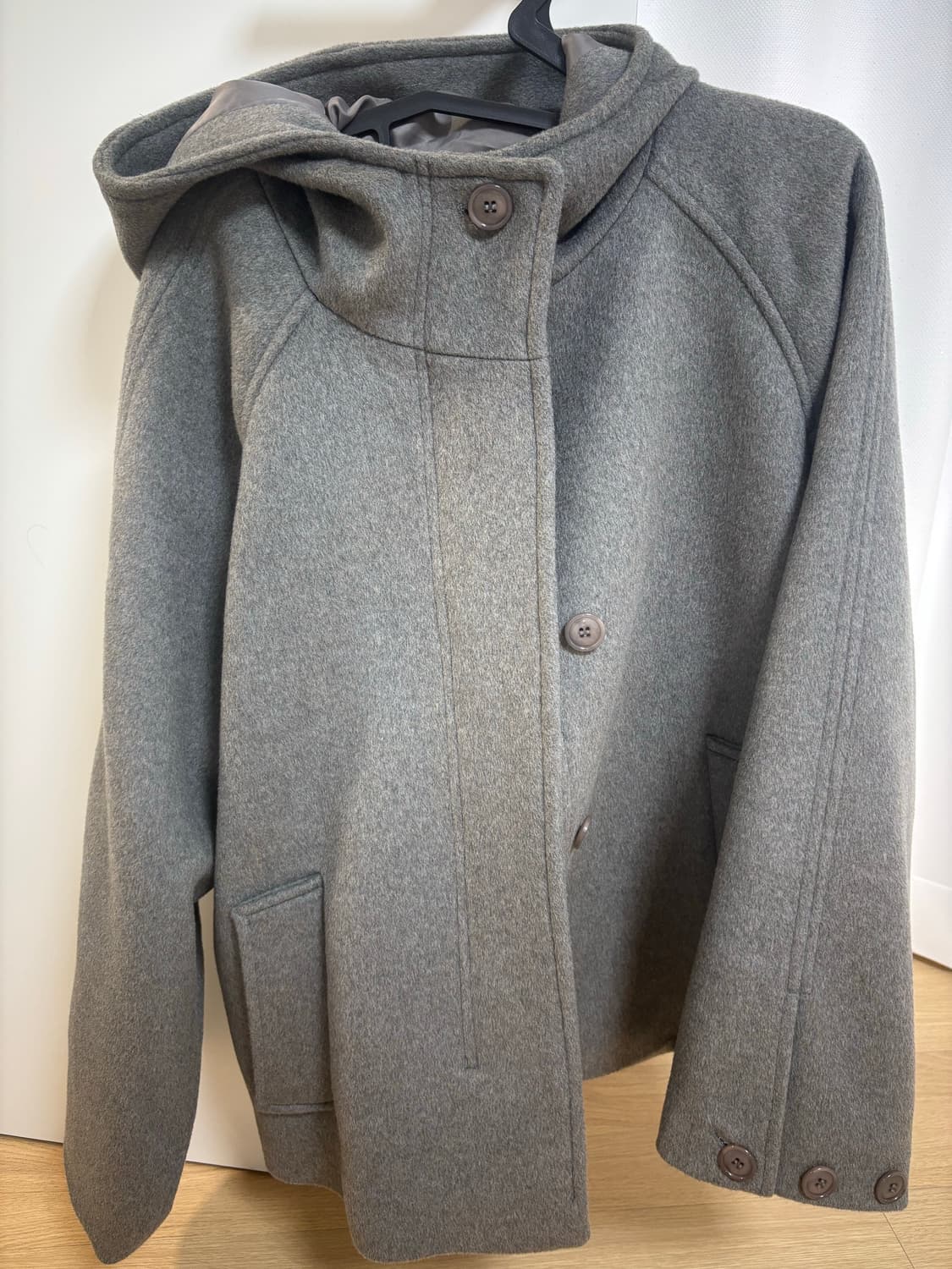 타입서비스 후드 하프코트 그레이 상품이미지2