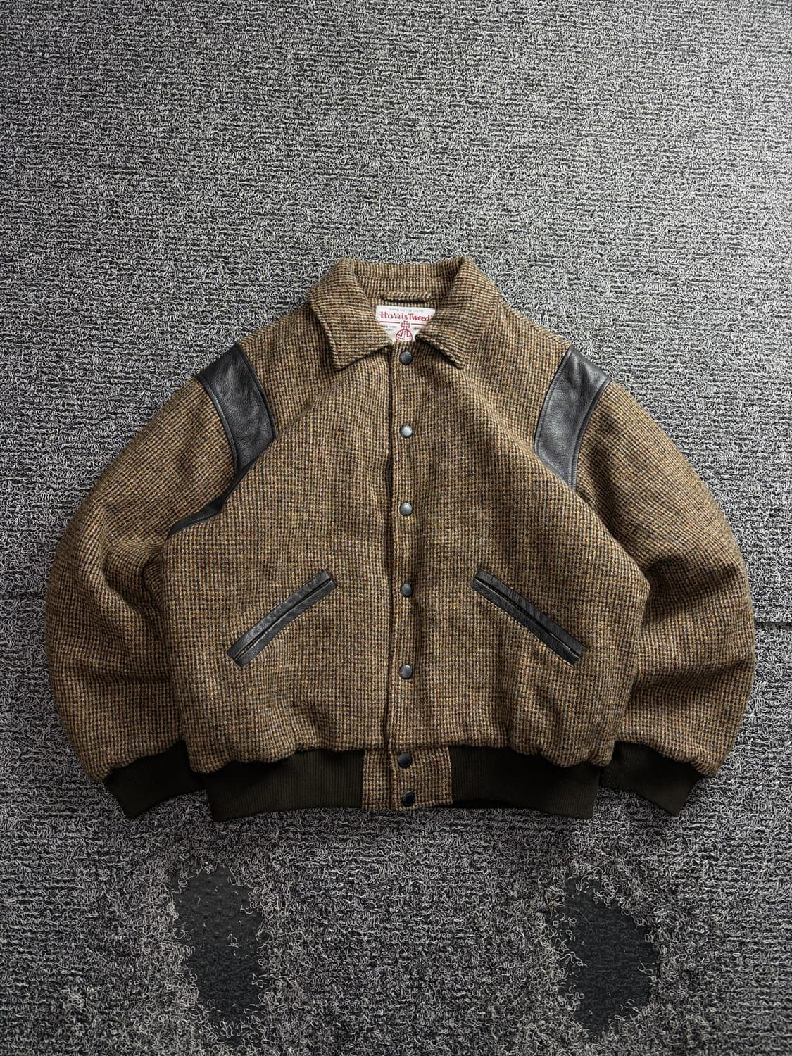 후아유 헨리 트위드 아카이브 유니 바시티 자켓 3484 상품이미지2