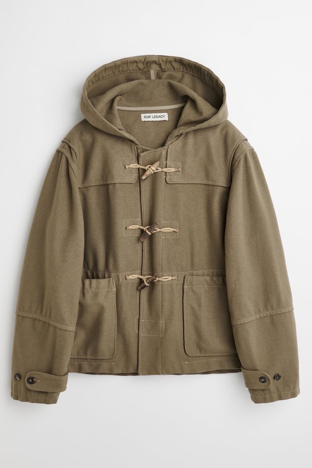 (정품/새상품)아워레가시 남성 배스 울 크롭 더플 코트 상품이미지7