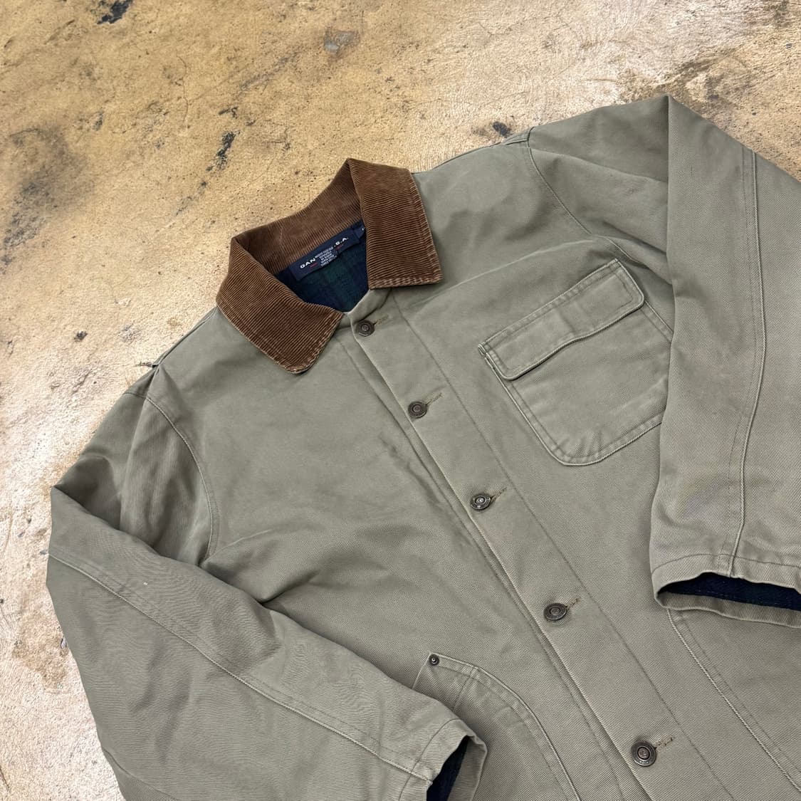 [정품/L] GANT 코듀로이 카라 자켓 헌팅 점퍼 b16 상품이미지1