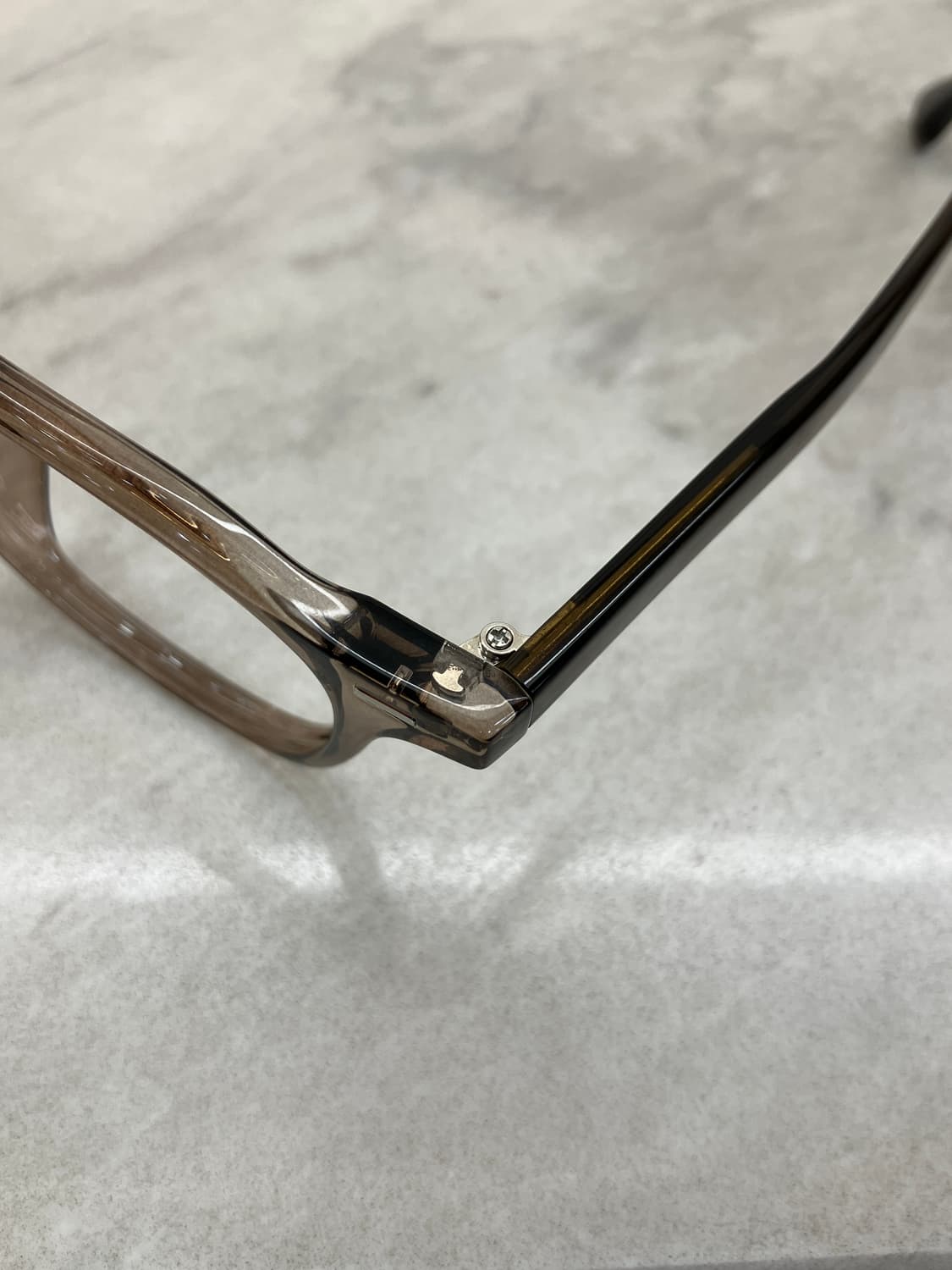 B77 KS 투명 브라운 웰링턴 뿔테 안경6836 상품이미지2