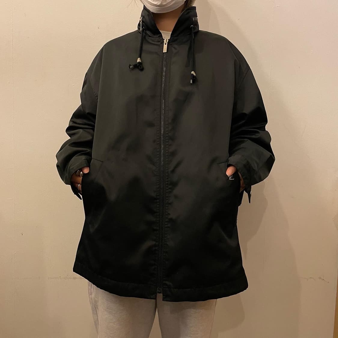 입생로랑 레터링 봄버점퍼 상품이미지4