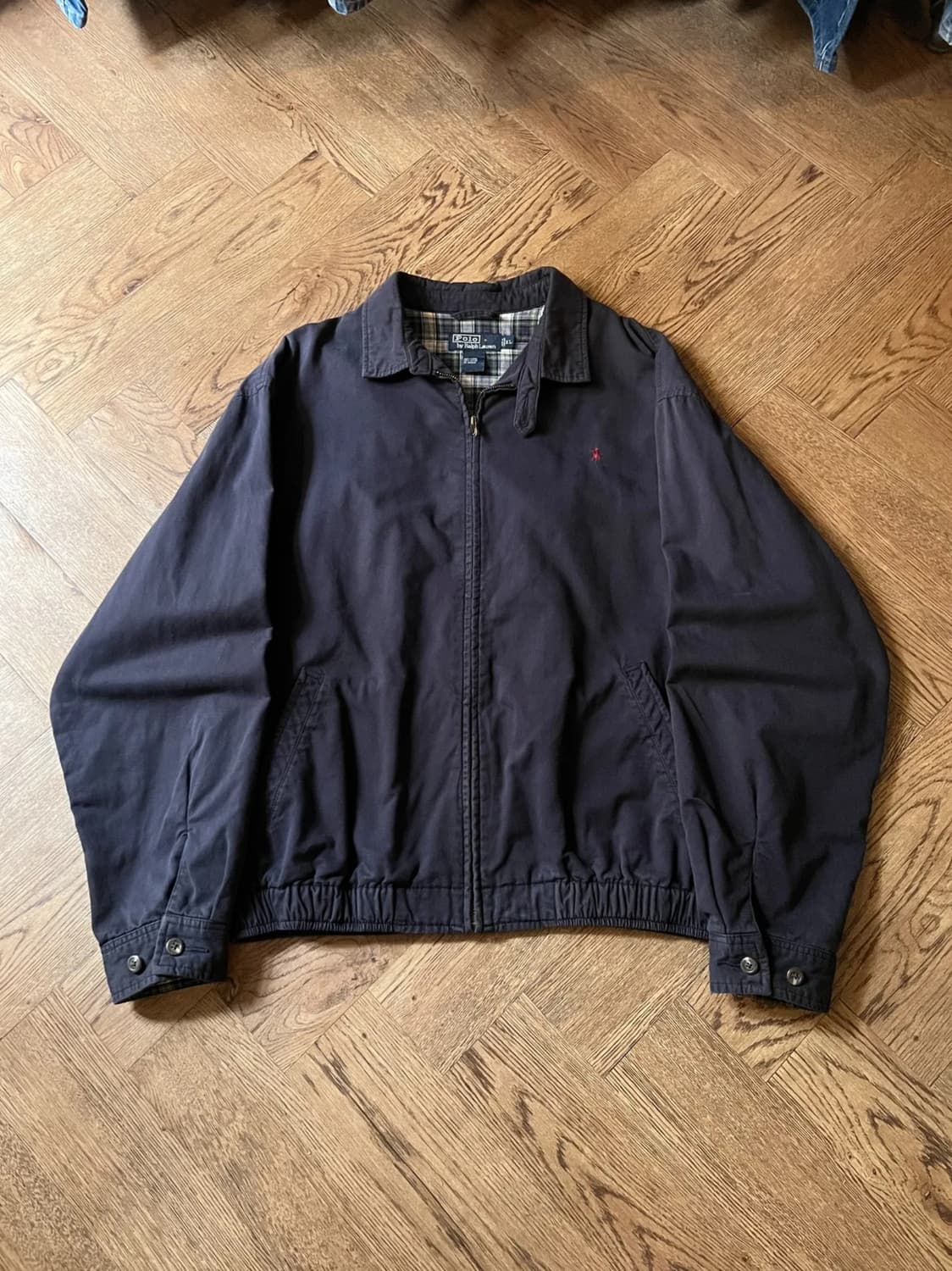 [XL]폴로 랄프로렌 체크 라이닝 네이비 베이포트 자켓 상품이미지1