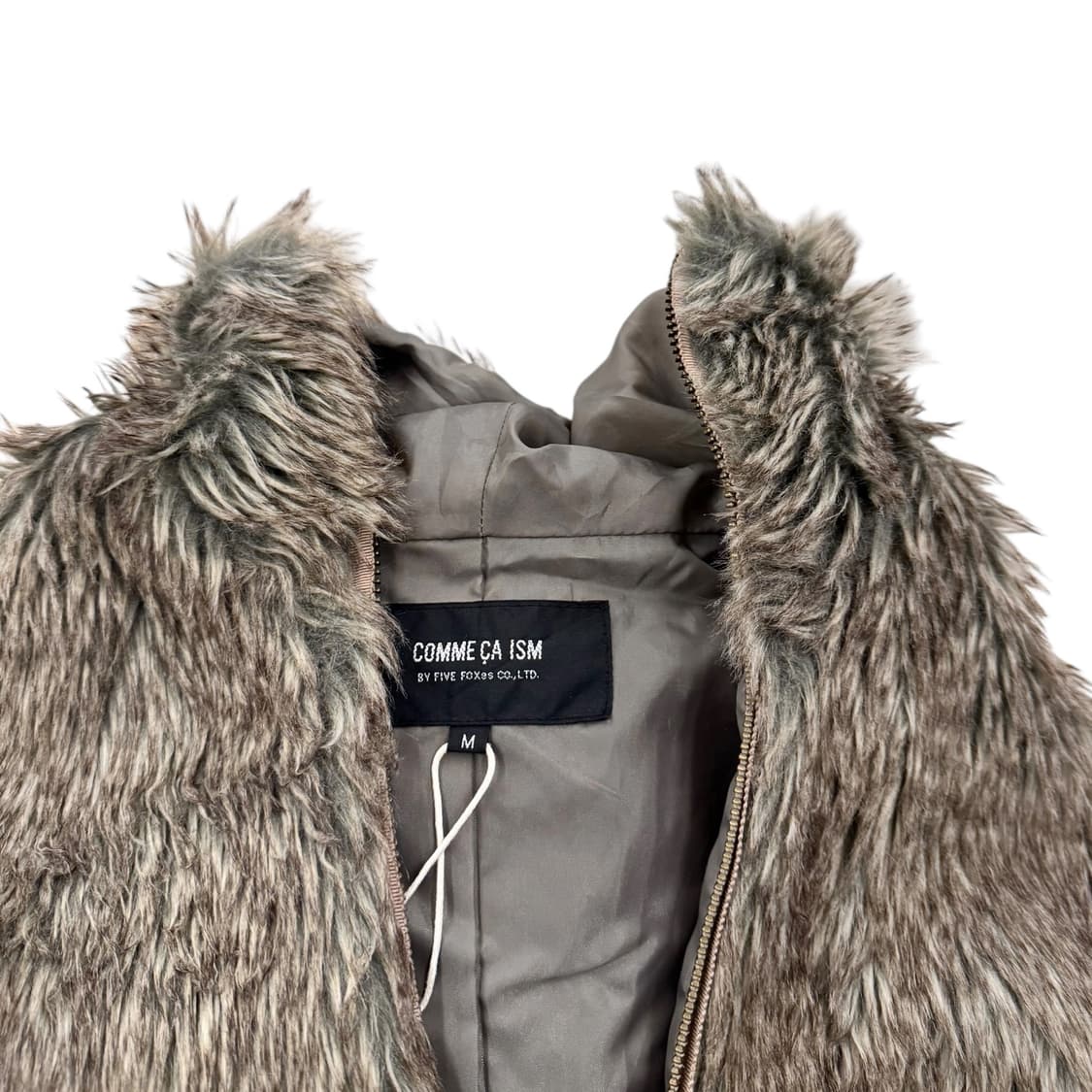 COMME CA ISM 꼼사이즘 퍼 후드 베스트 상품이미지9