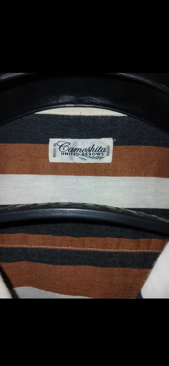 CAMOSHITA COTTON SILK OPEN COLLAR SHIRTS 상품이미지4