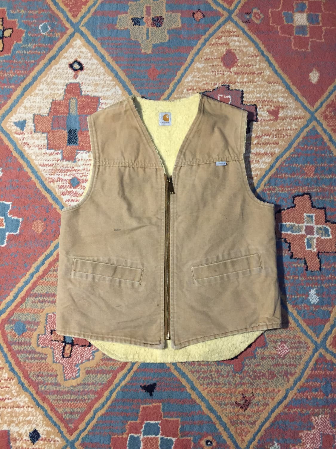 80‘s 쉐르파 덕 캔버스 베스트 자켓 상품이미지1