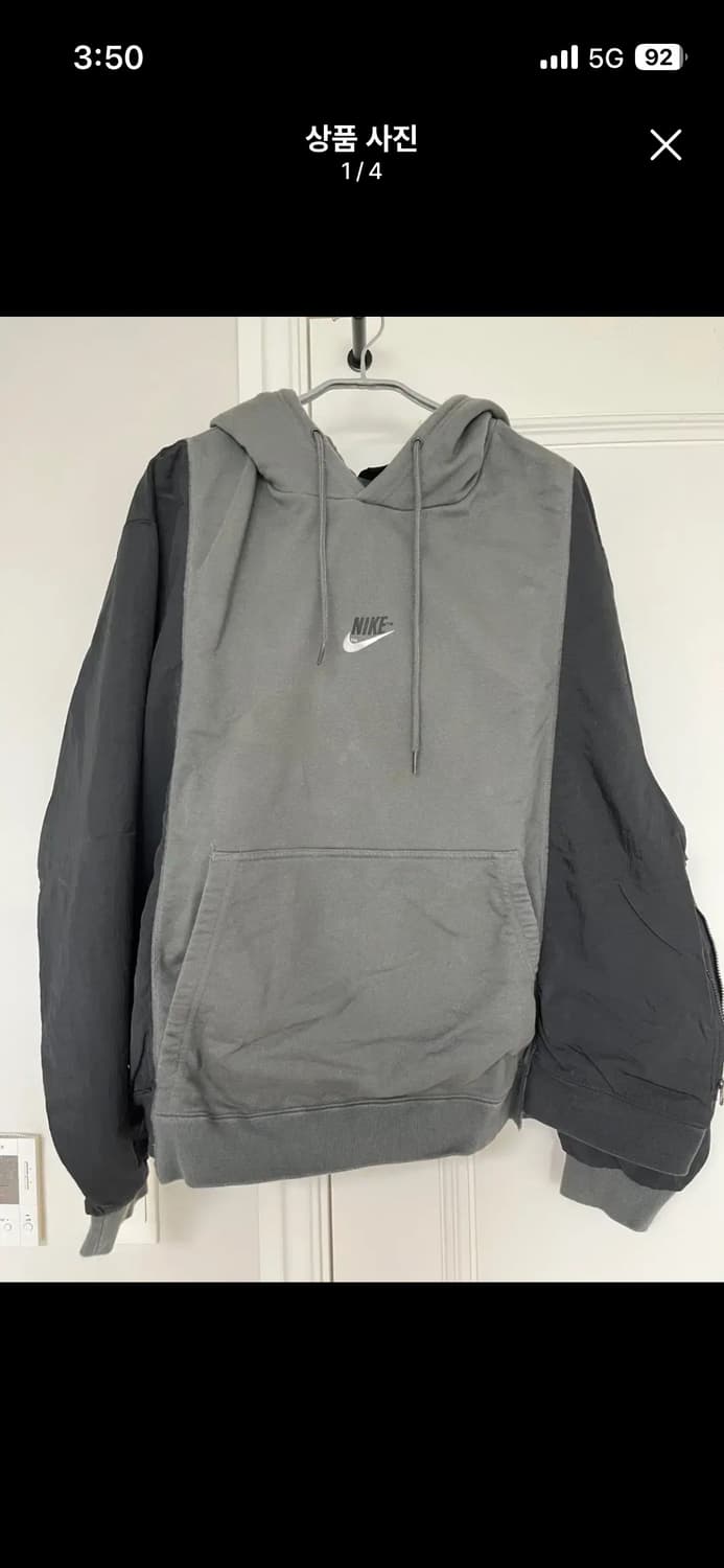 (XXL/2XL) 나이키 NSW 후드 BRS 아이언 그레이 상품이미지1