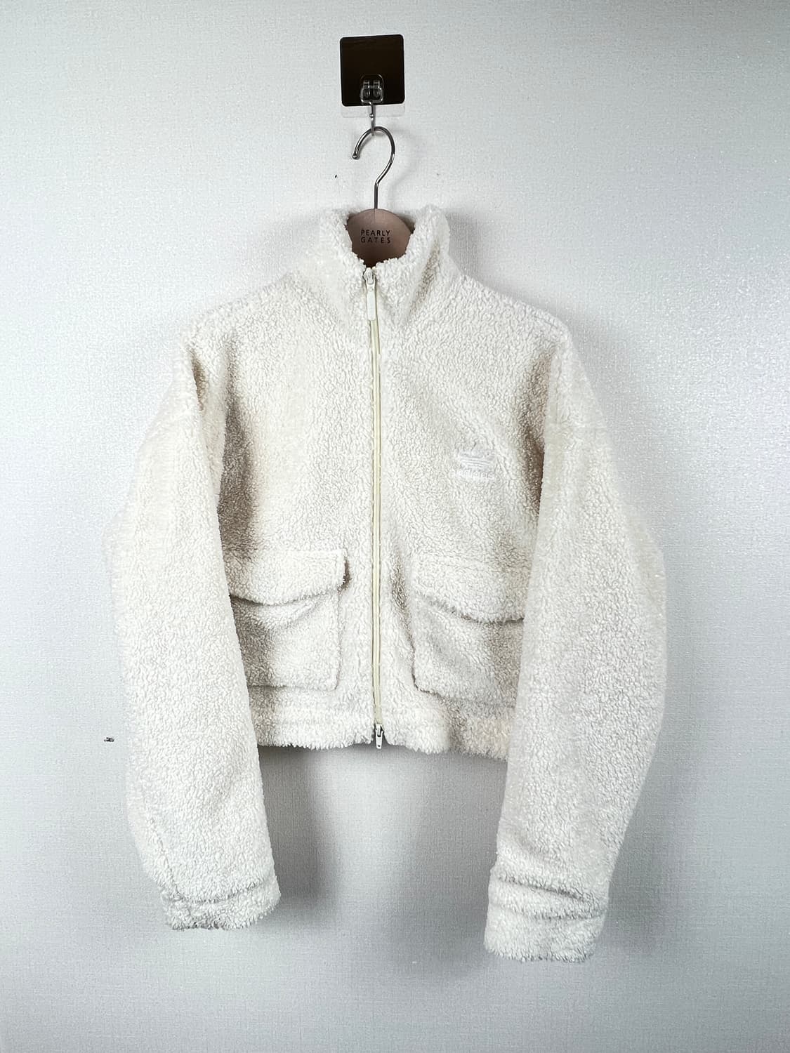 아디다스 여성 테디 자켓 오버핏 크롭 S 상품이미지3