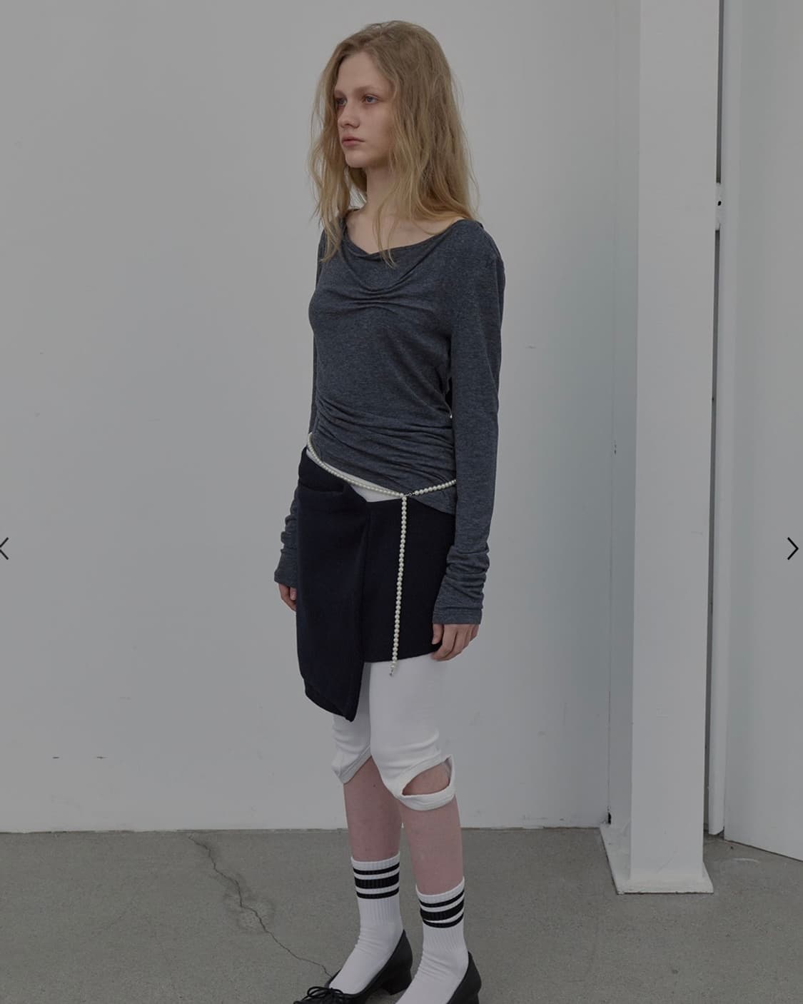 lcdc / DART-DETAIL HOODIE (MELANGE GREY) 상품이미지3