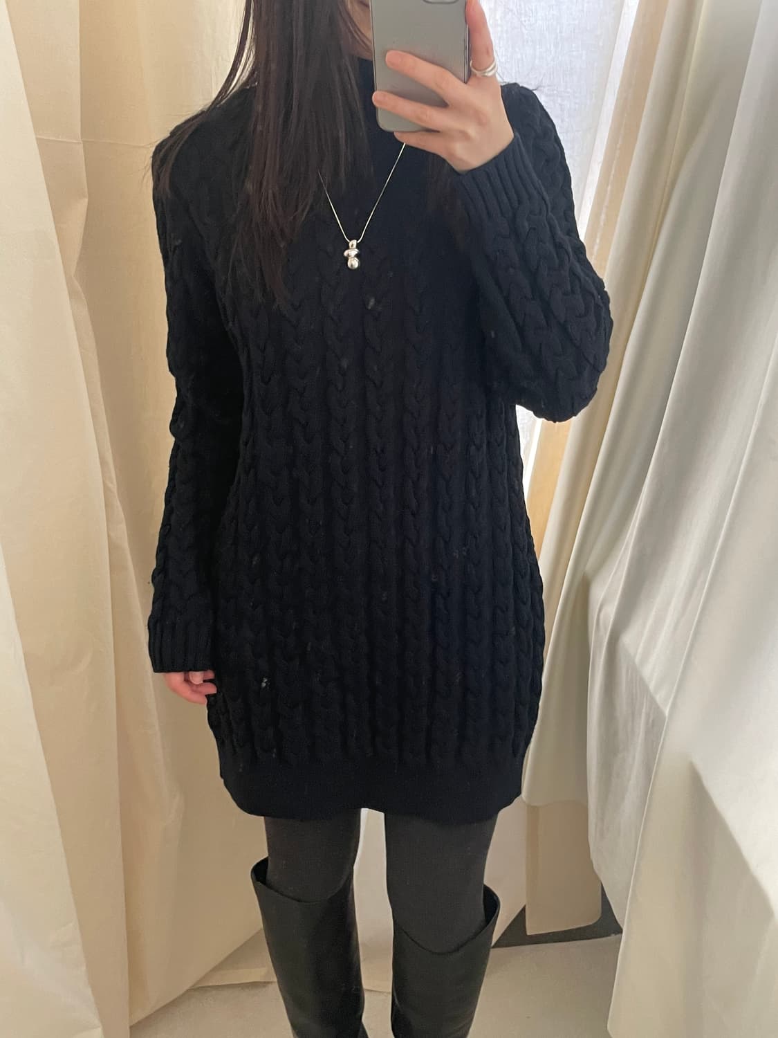 WEEKEND by MaxMara turtleneck knit dress 상품이미지9