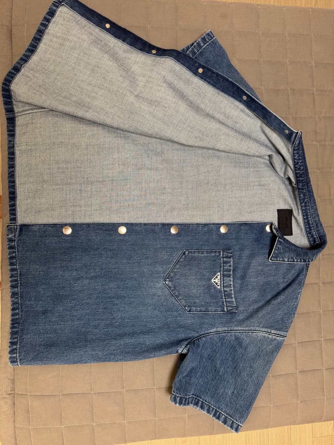 프라다 데님 자켓 M 상품이미지4