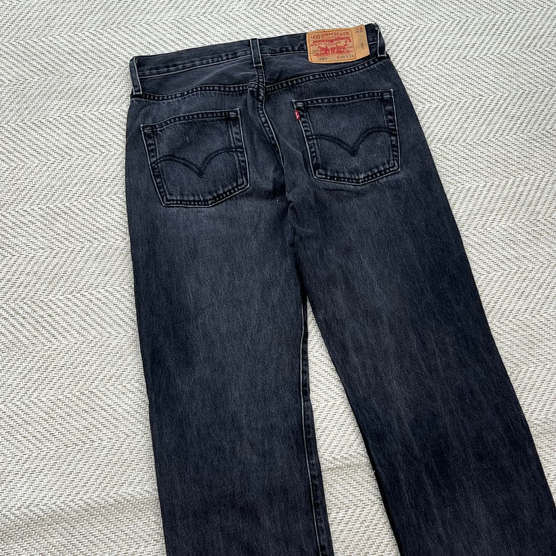 리바이스 501 흑청 데님팬츠 r2598 상품이미지4