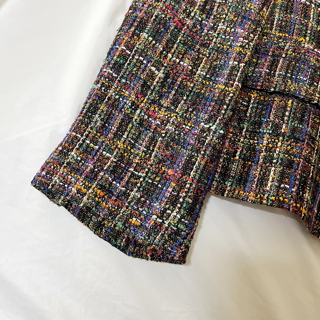 빈티지 ) 알록달록 레인보우 배색자켓 상품이미지3