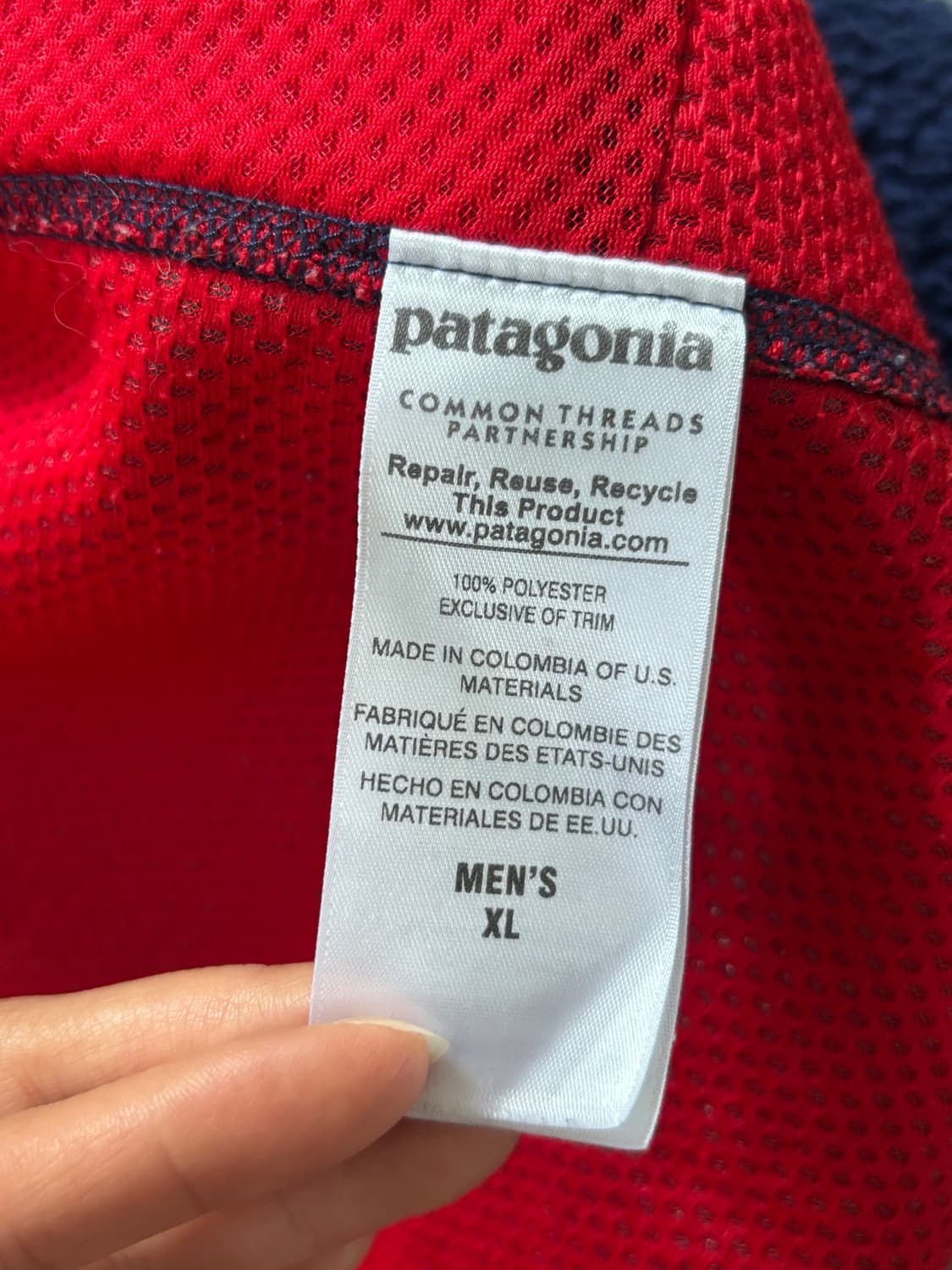 Patagonia 파타고니아 블루 컬러 플리스 자켓 상품이미지6