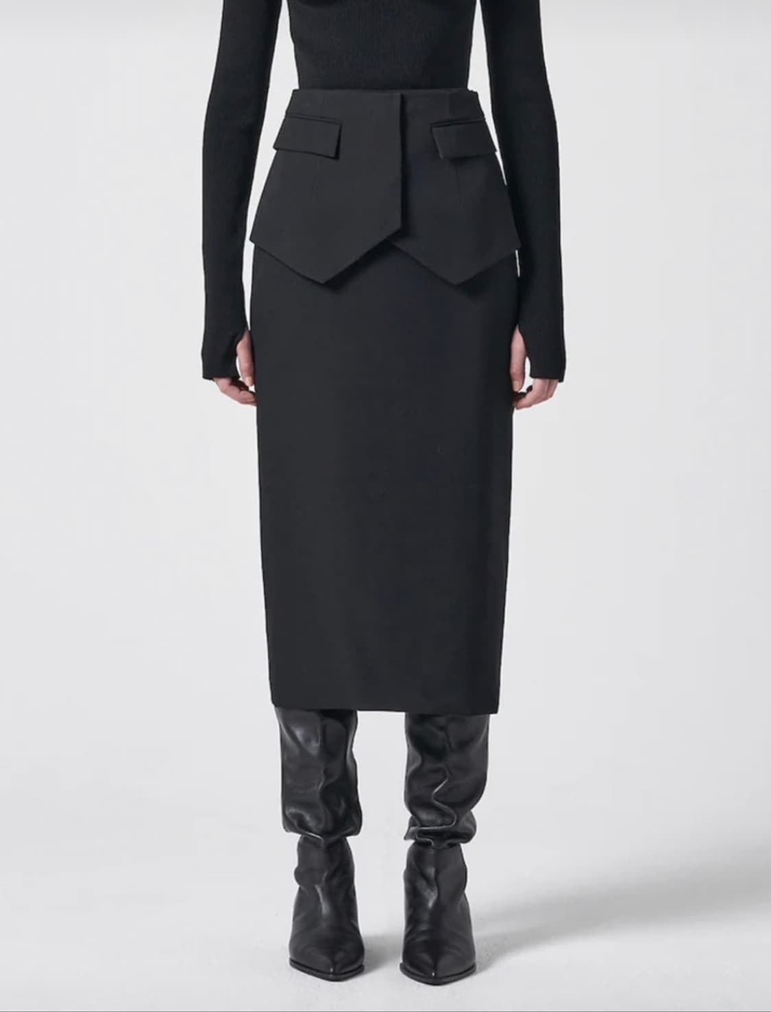 준지 H라인스커트 (블랙 새상품) 상품이미지1