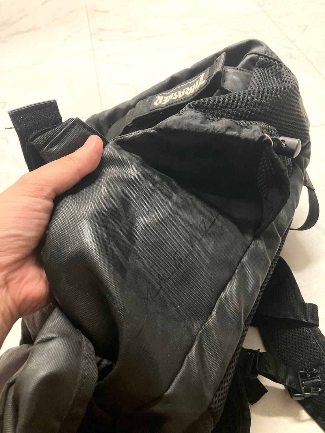 00s 트래셔 일본판 구형 코티드 백팩 30L 상품이미지6