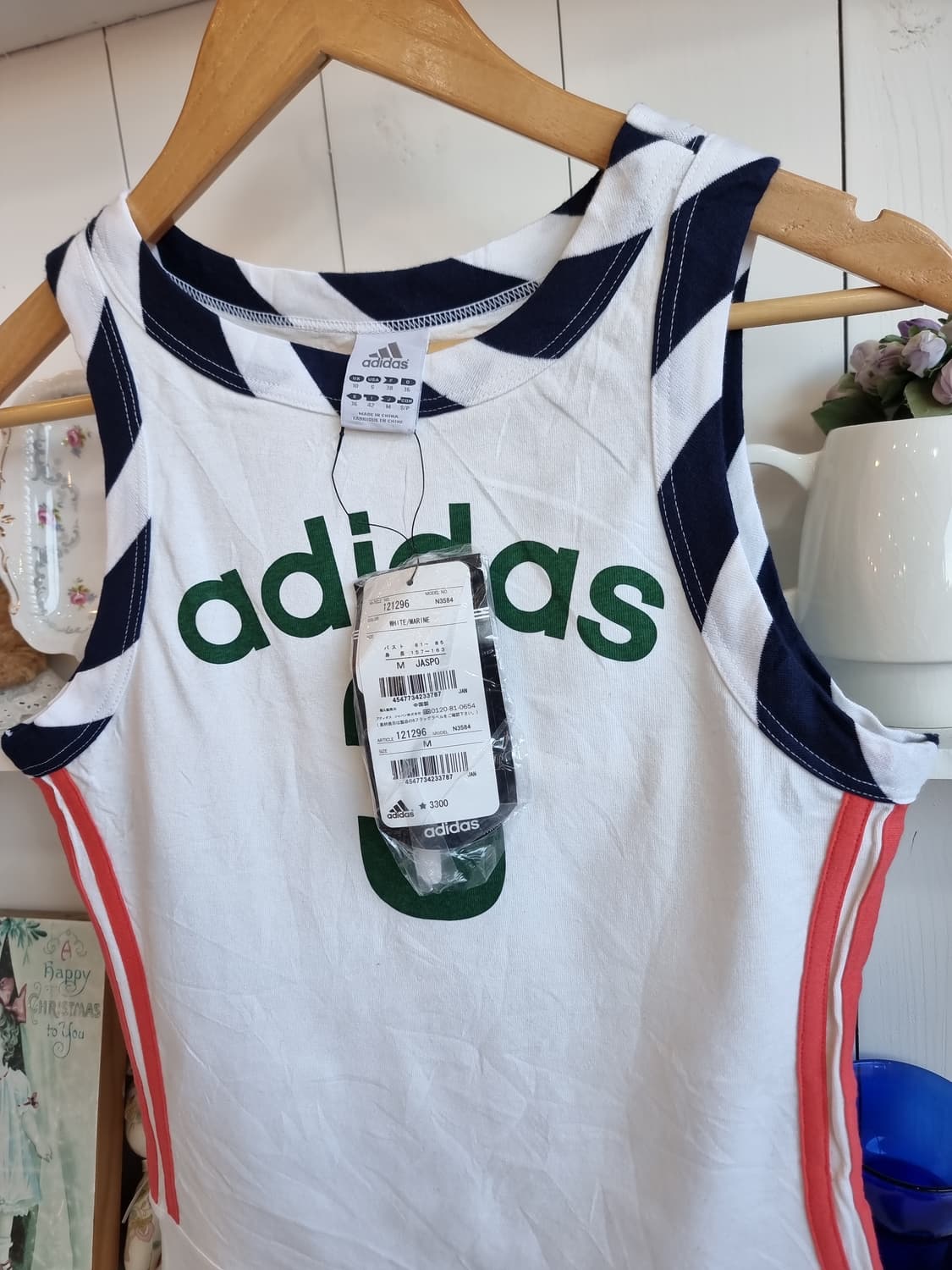아디다스 민소매 티셔츠 화이트 3번 상품이미지2