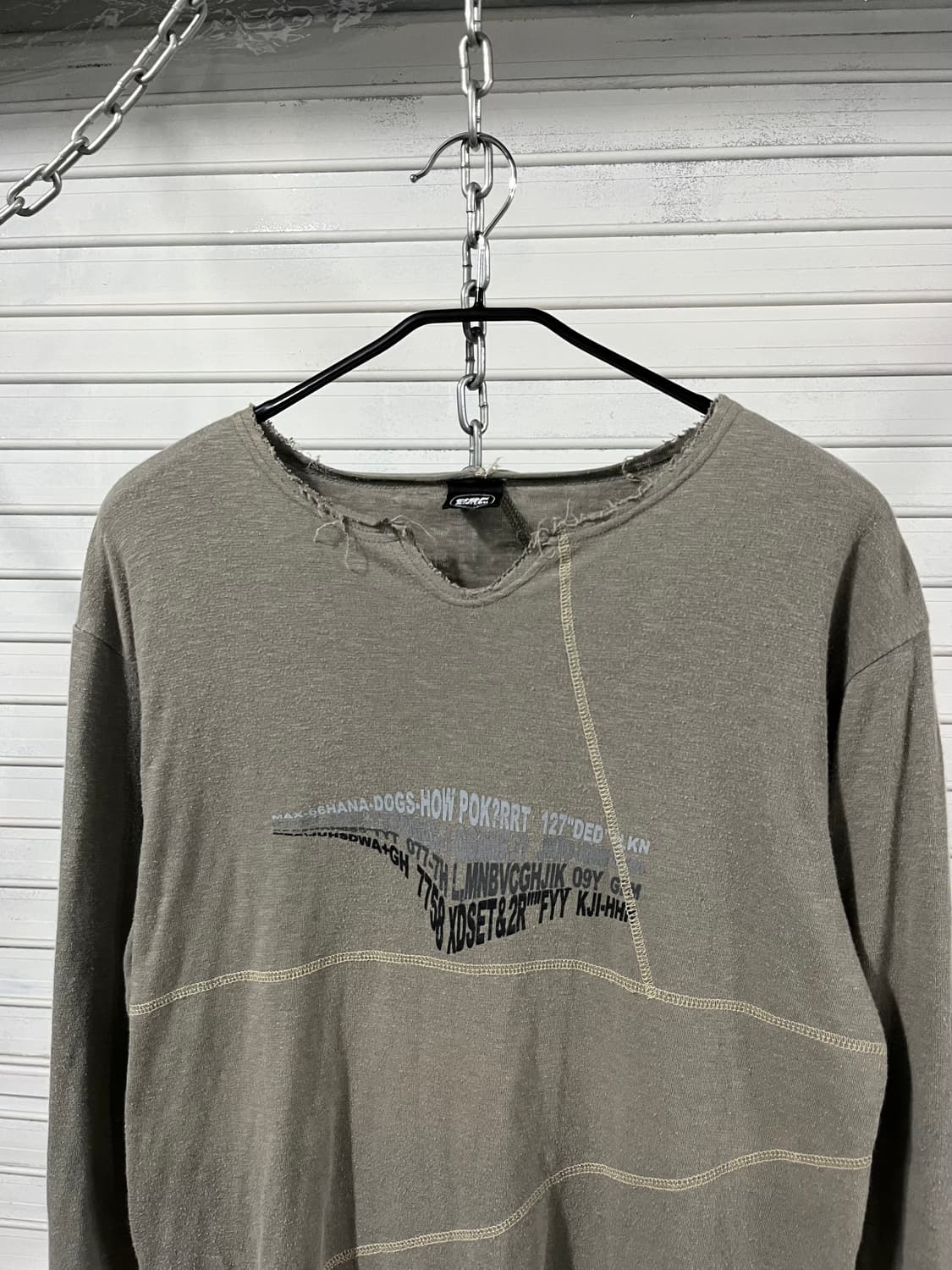 Digital Fortran grunge long tee 상품이미지6