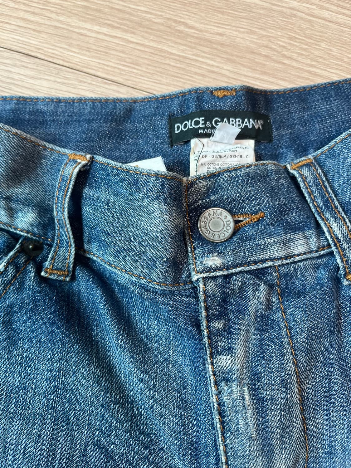 돌체앤가바나 데미지 워싱진 44(28-29인치) 정품 상품이미지6