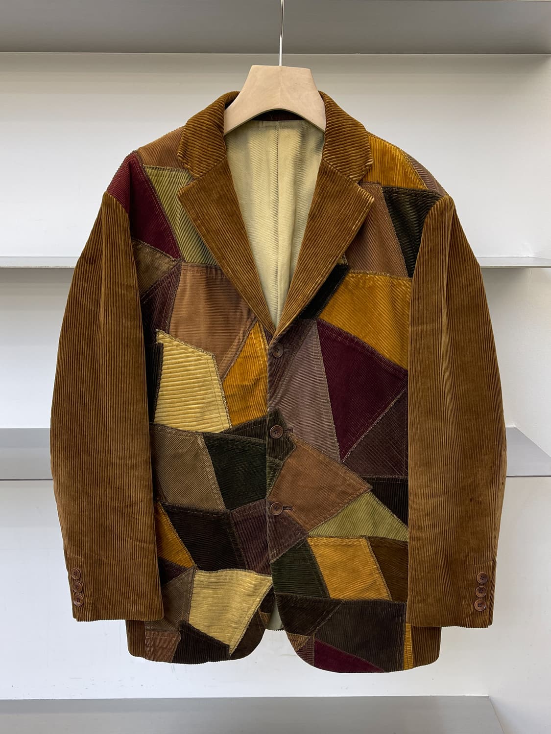 인터메조 패치워크 코듀로이 블레이저 상품이미지1