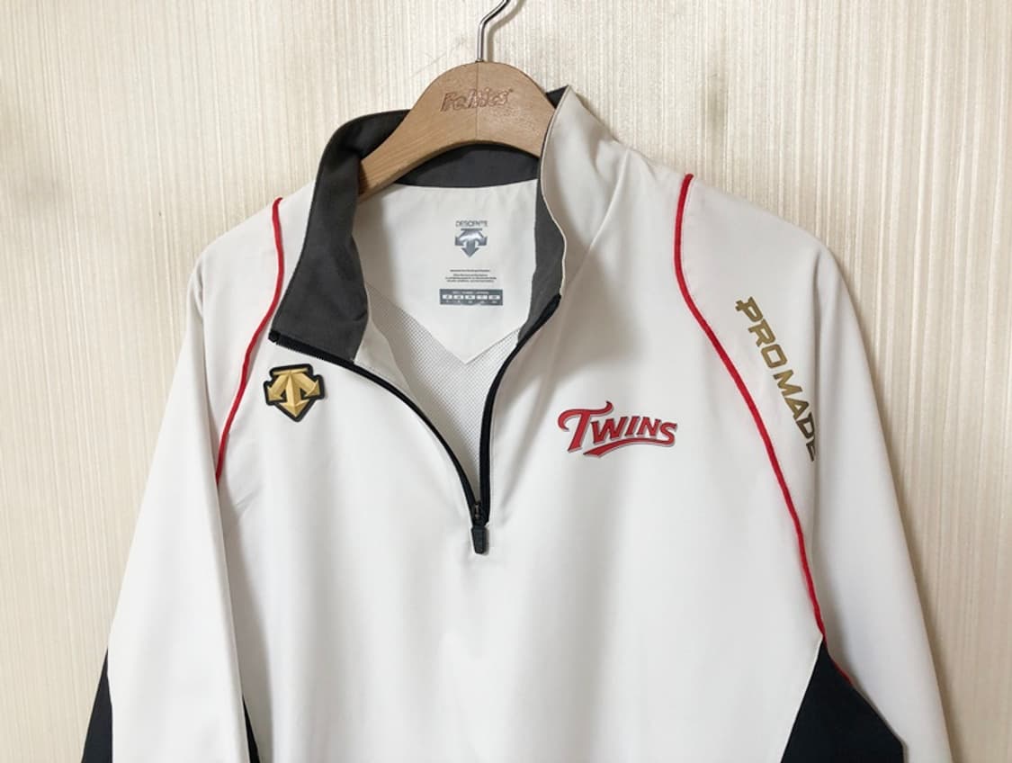 ) KBO 데상트 프로메이드 LG트윈스 하프집업 웜업 풀오버자켓/바막 L 상품이미지6