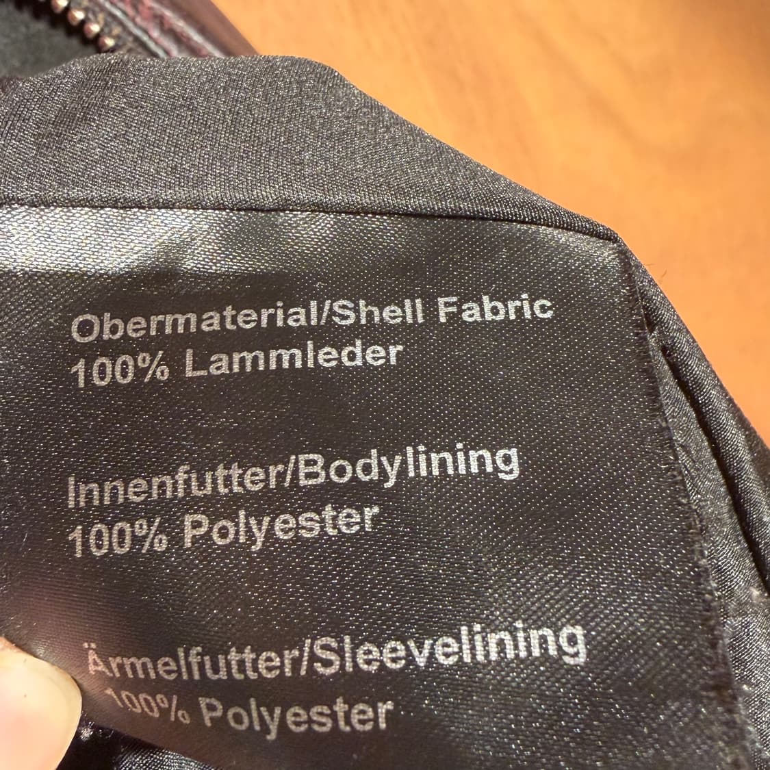 AUTARK 버건디 램스킨 라이더 자켓 L 양가죽 상품이미지5