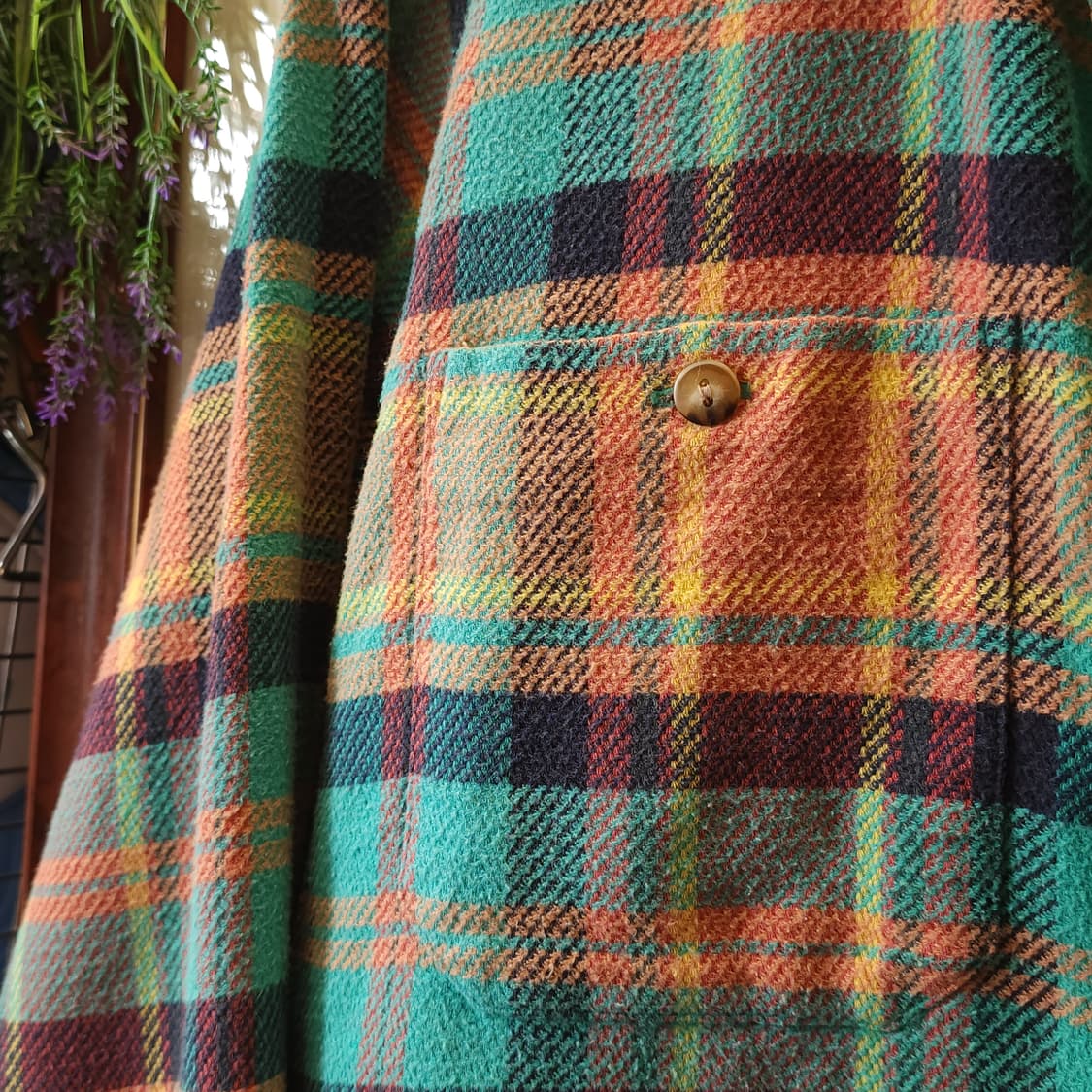 90s 아메리칸 빈티지 체크셔츠 헤비 플란넬 워크셔츠 윈도우 빅체크 s 상품이미지10