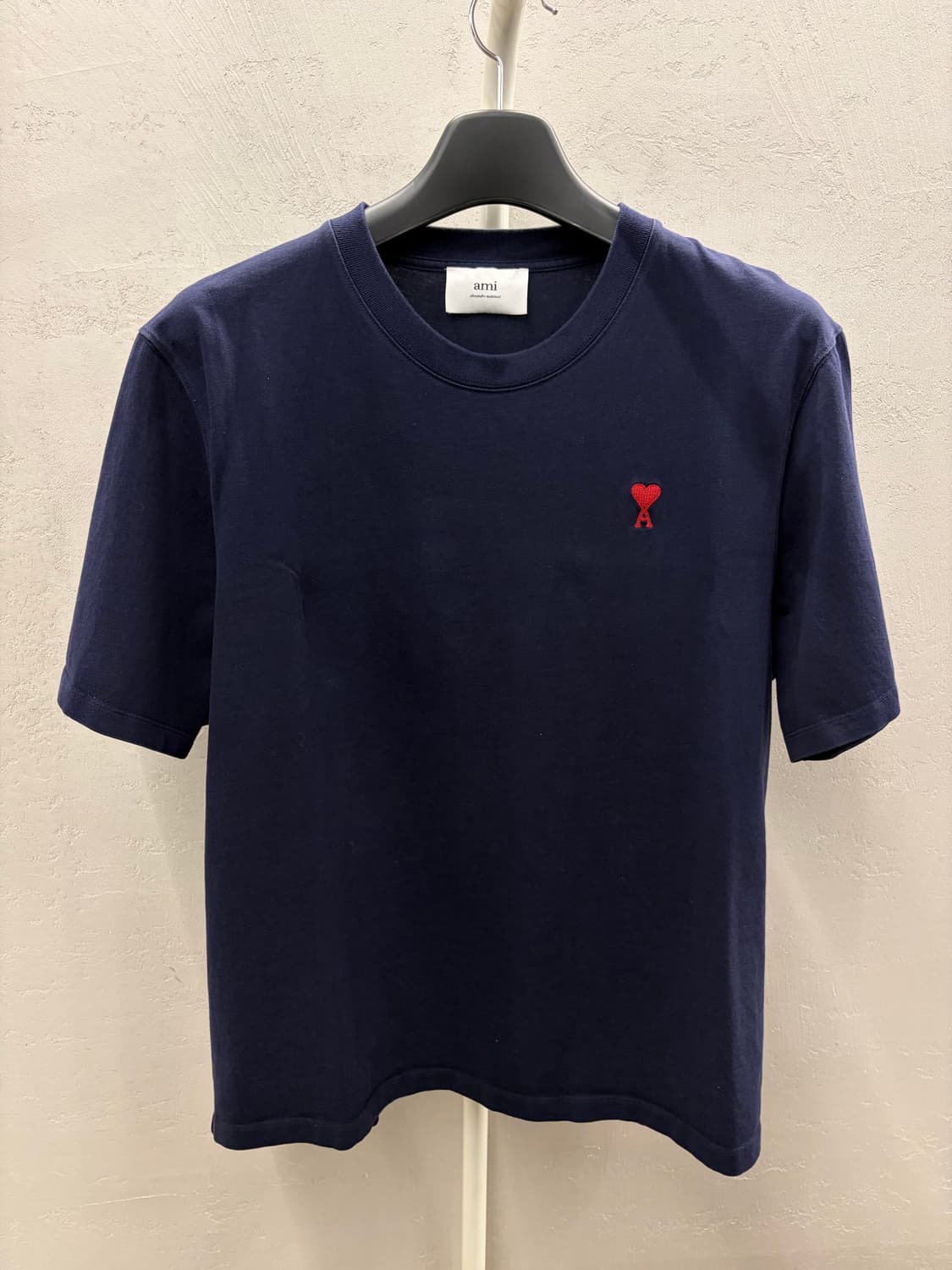 아미 스몰 하트 반팔티 네이비 M 상품이미지2