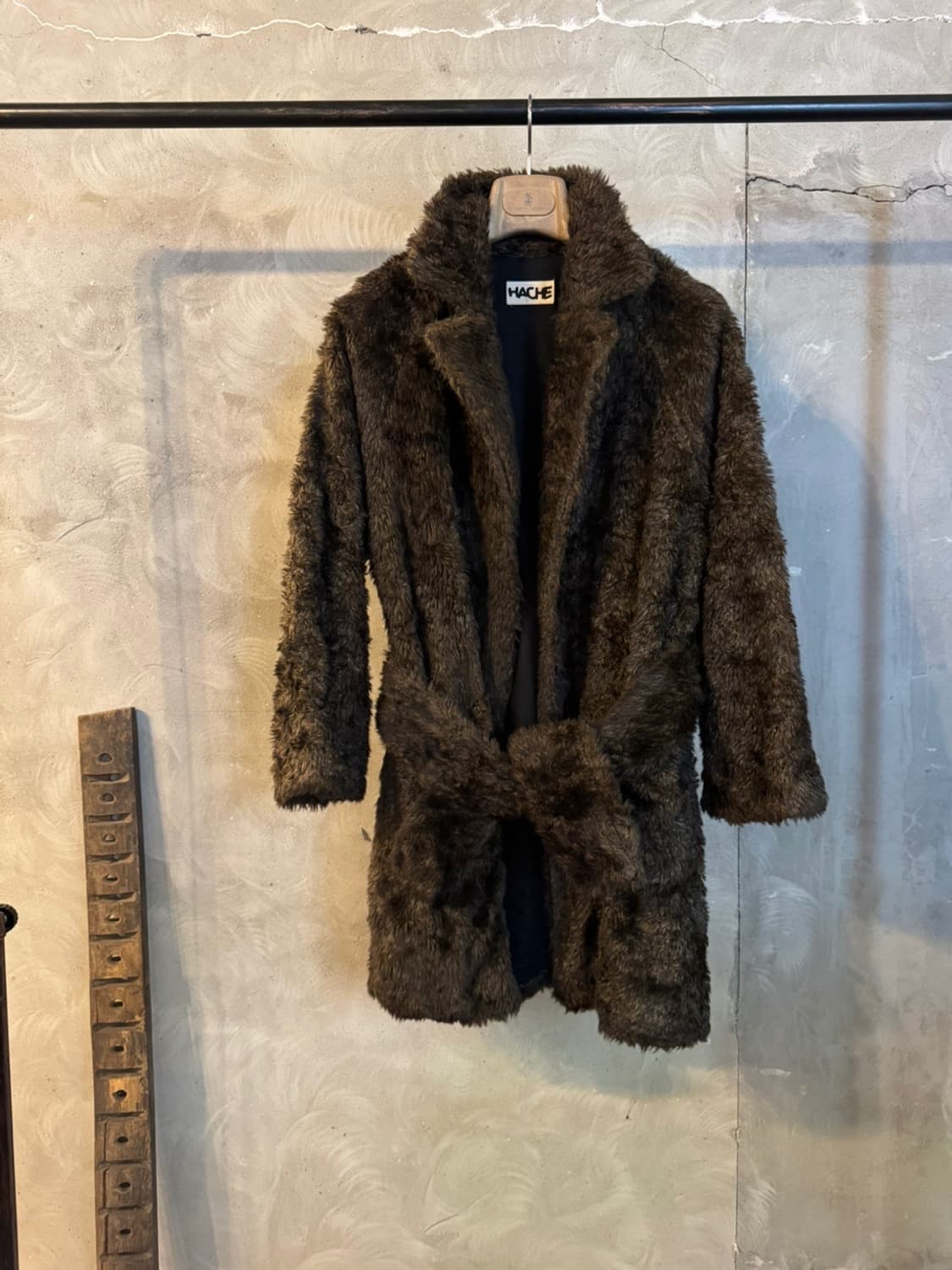 HACHE 아카이브 레더 시어링 코트 55~66 상품이미지6