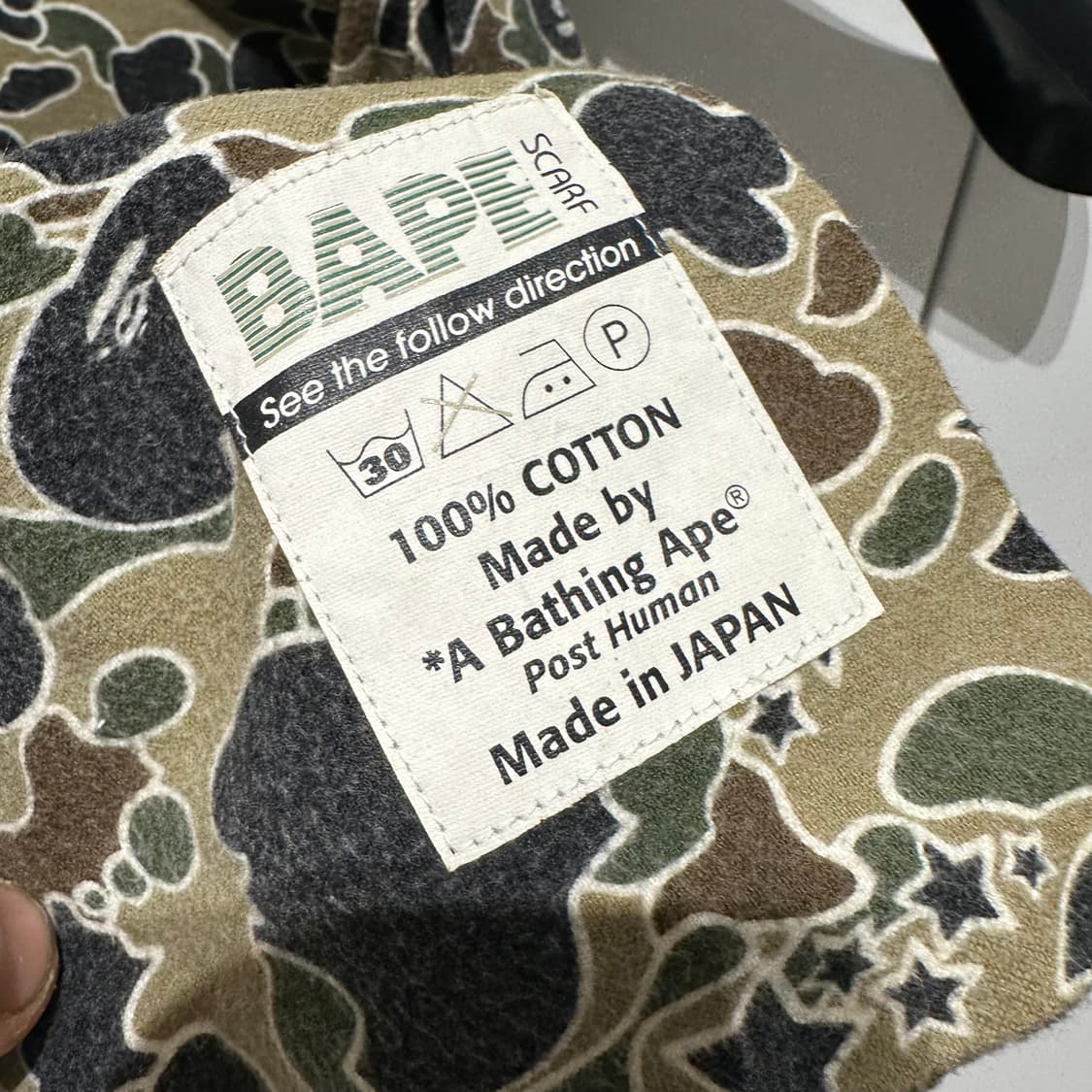 90‘s 베이프 사이키 카모 머플러 상품이미지5