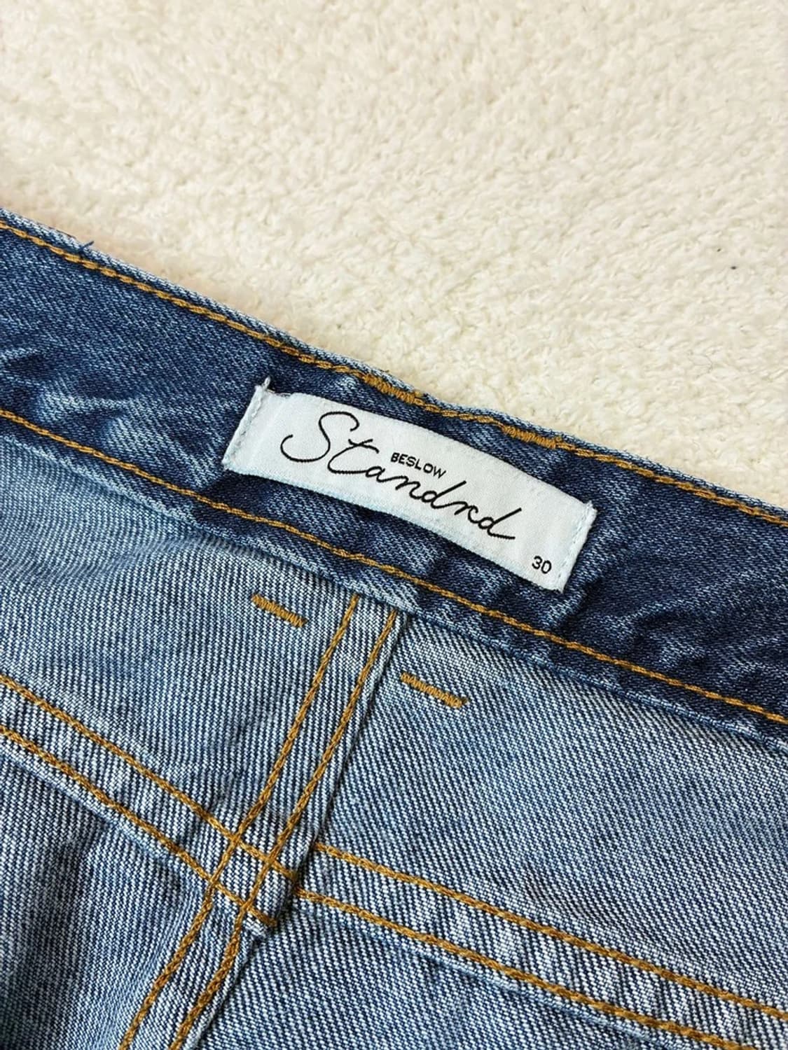 비슬로우 콘밀 원턱 와이드 데님 팬츠 PN6196 상품이미지8