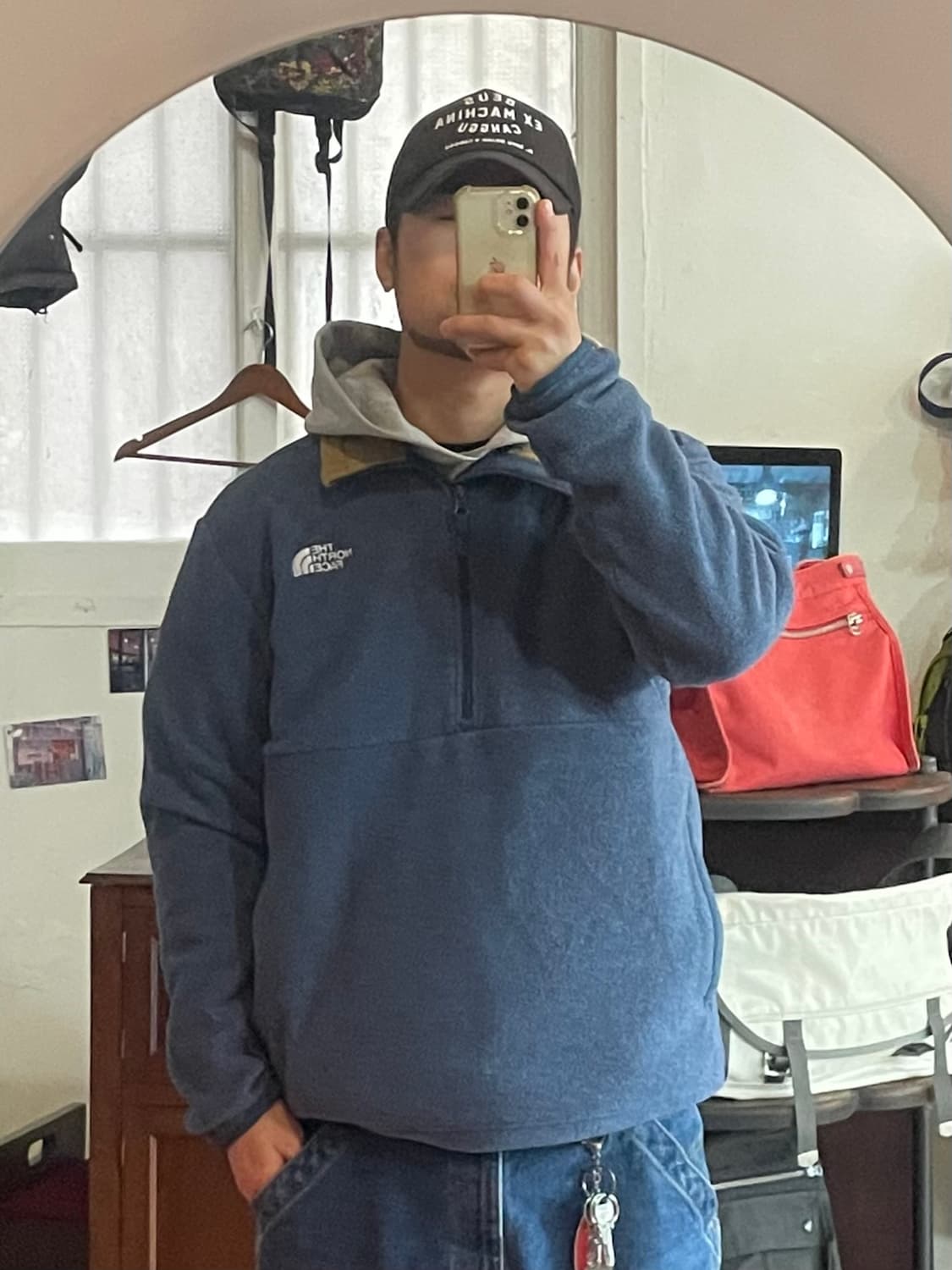 노스페이스 반집업 플리스 M 상품이미지2