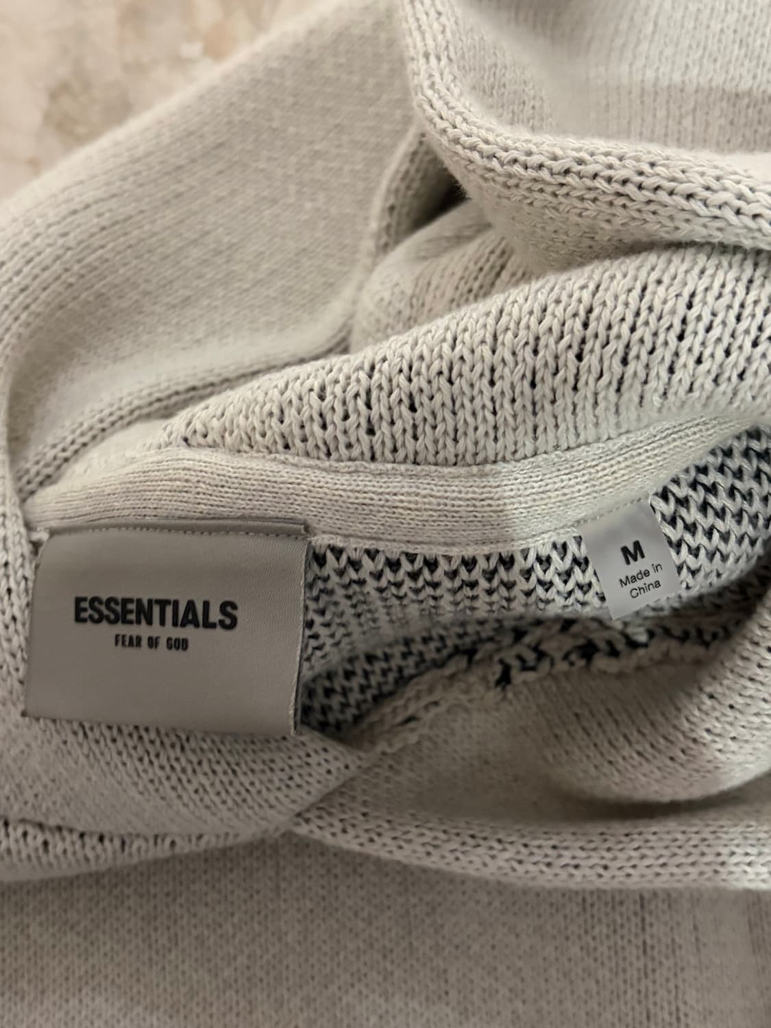 [M]에센셜 니트 후드 오트밀 상품이미지2