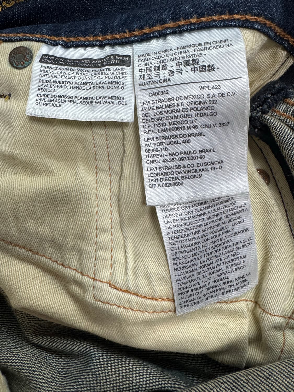 리바이스 511 남성 데님 W34 L32 상품이미지3