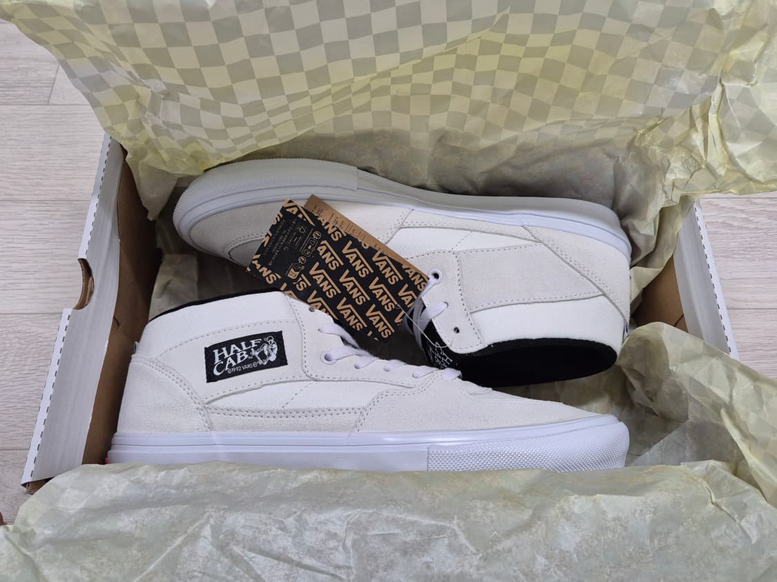 (285) 반스 스케이트 하프캡 화이트블랙 VANS Half Cab 상품이미지3