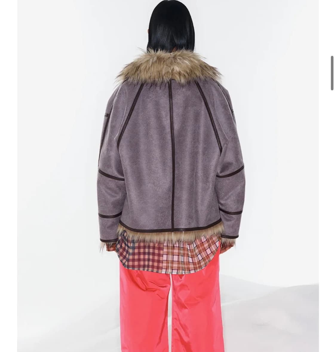 오픈와이와이 폭스 퍼 리버시블 자켓 FAUX FUR REVERSIBLE 상품이미지3