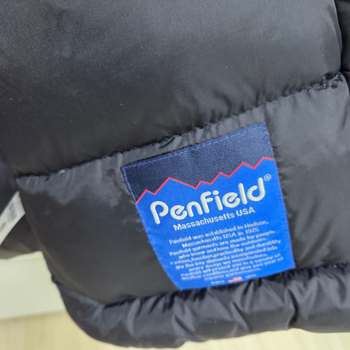펜필드 락울 패딩 가죽배색 블랙 L사이즈 상품이미지2