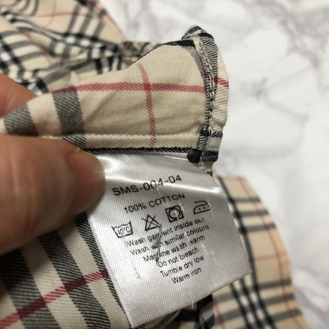 버버리 노바체크 셔츠 남성용 상품이미지5
