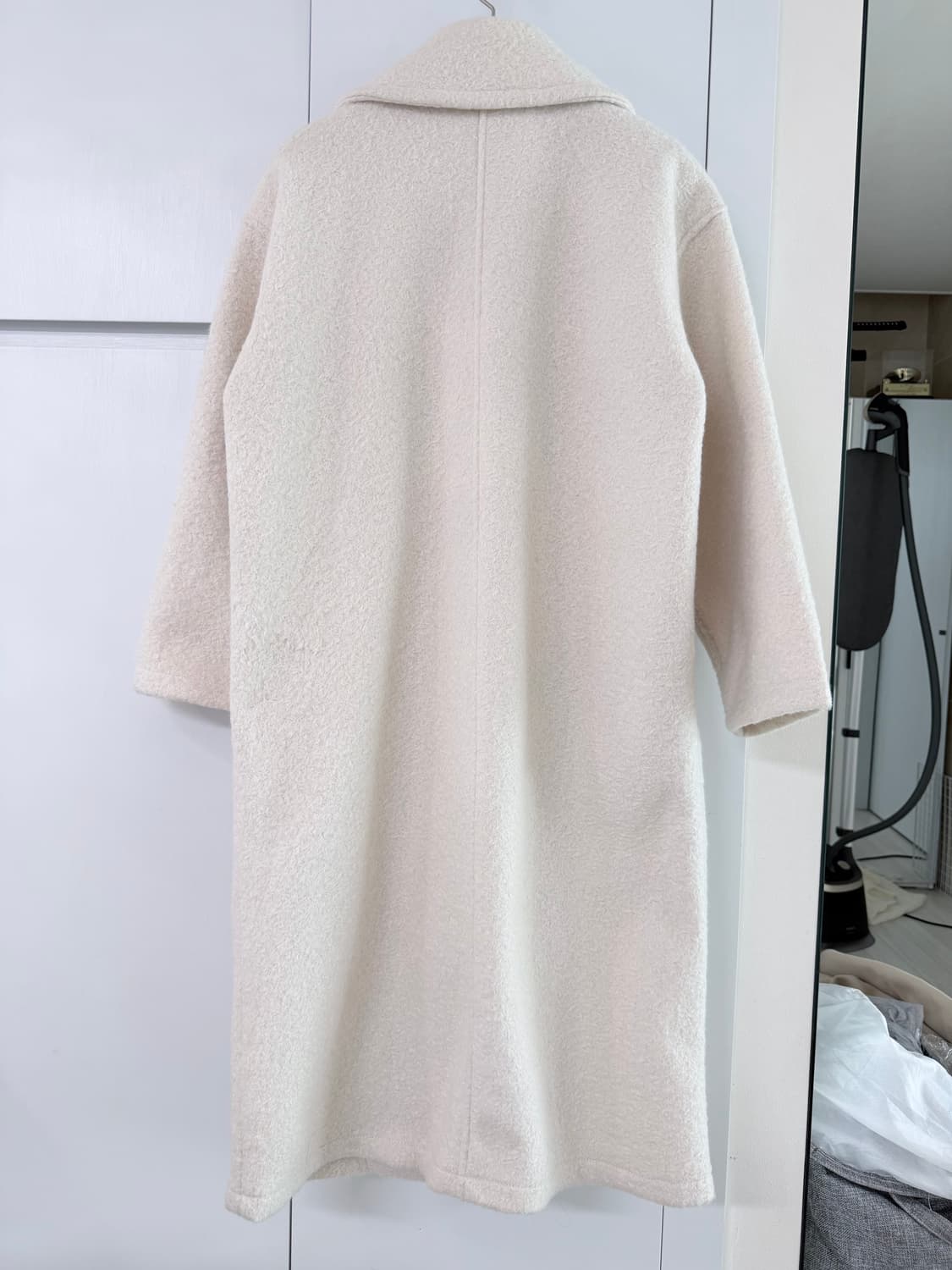 Forever 21 아이보리 부클 롱코트 Free 상품이미지2