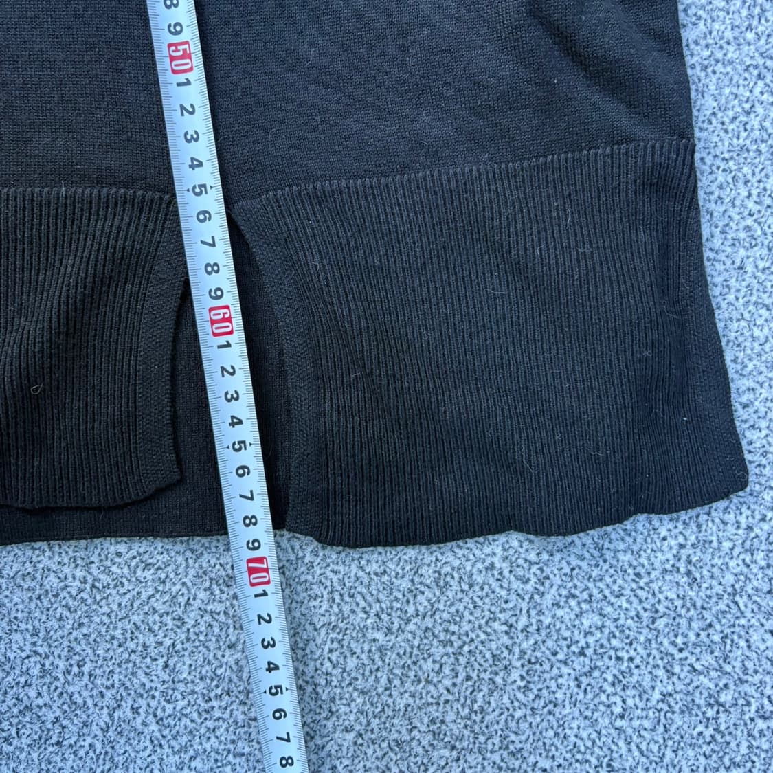 110 우영미 남성 스퀘어라벨 울 니트 0423J 상품이미지6
